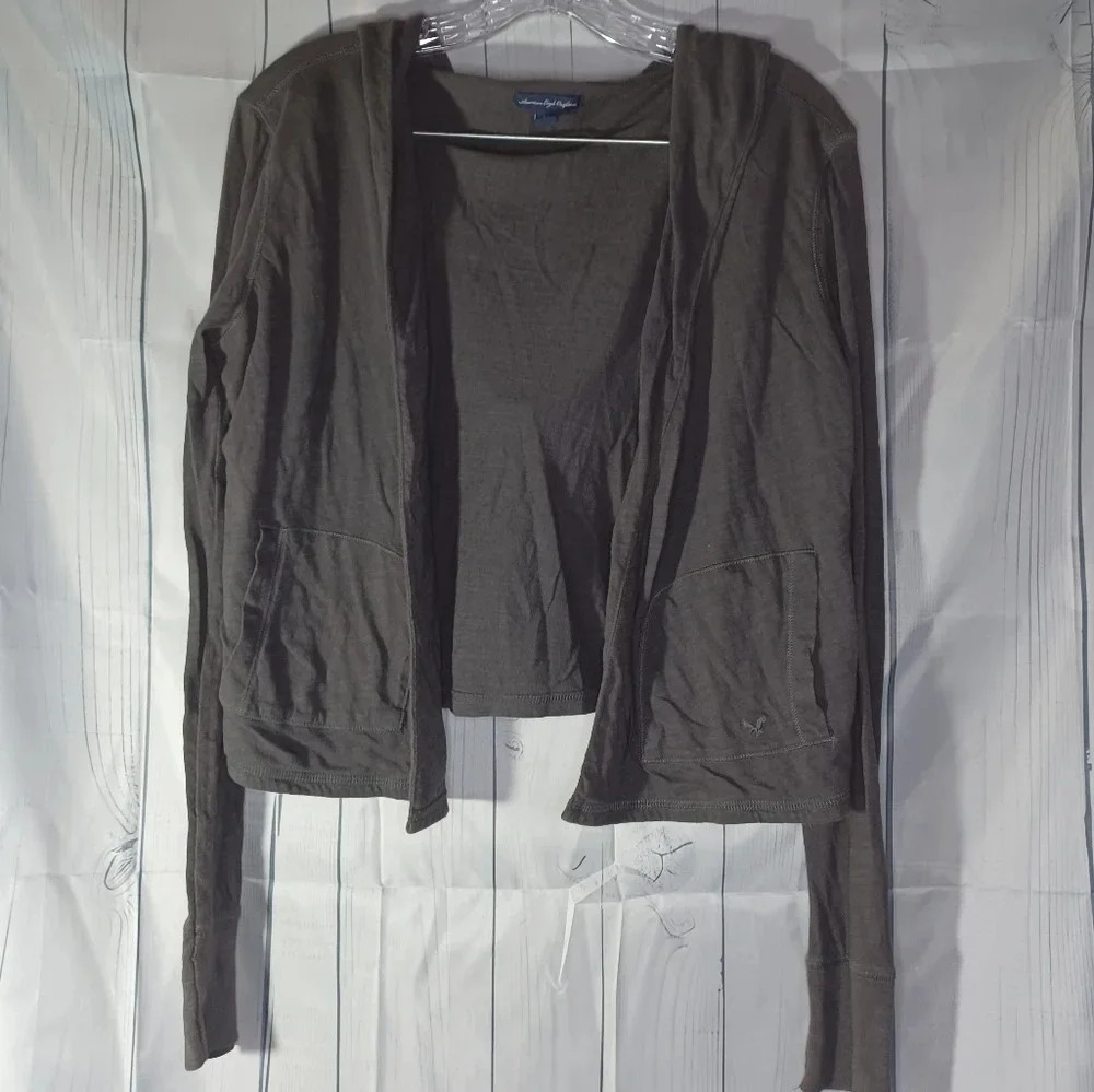 American Eagle Outfitters open front long sleeve shirt